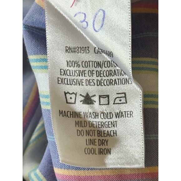 Robert Graham X Collection Tailored Fit Multi Stripe Shirt Size M - Picture 9 of 9